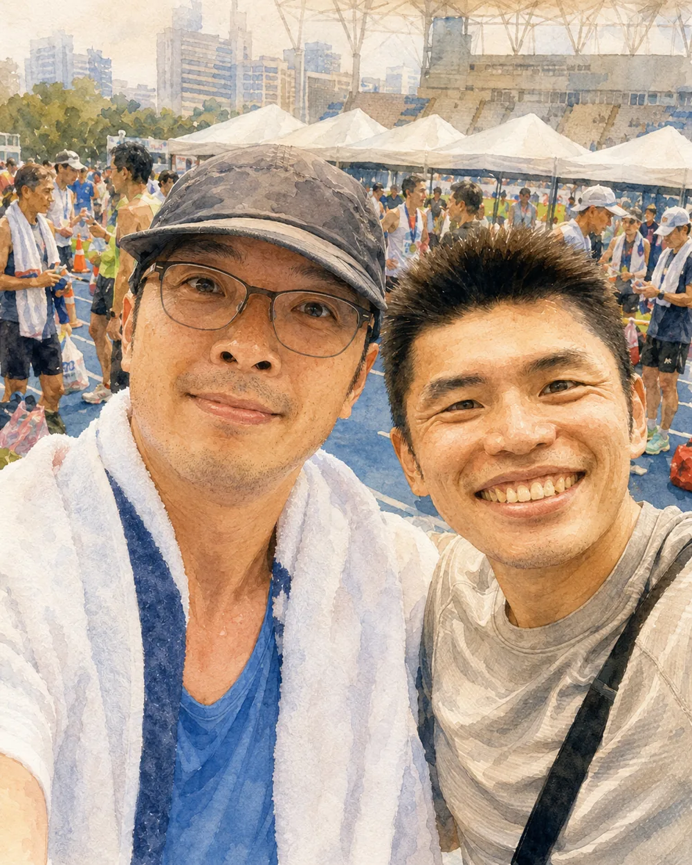 我和我學弟，台灣全馬百傑